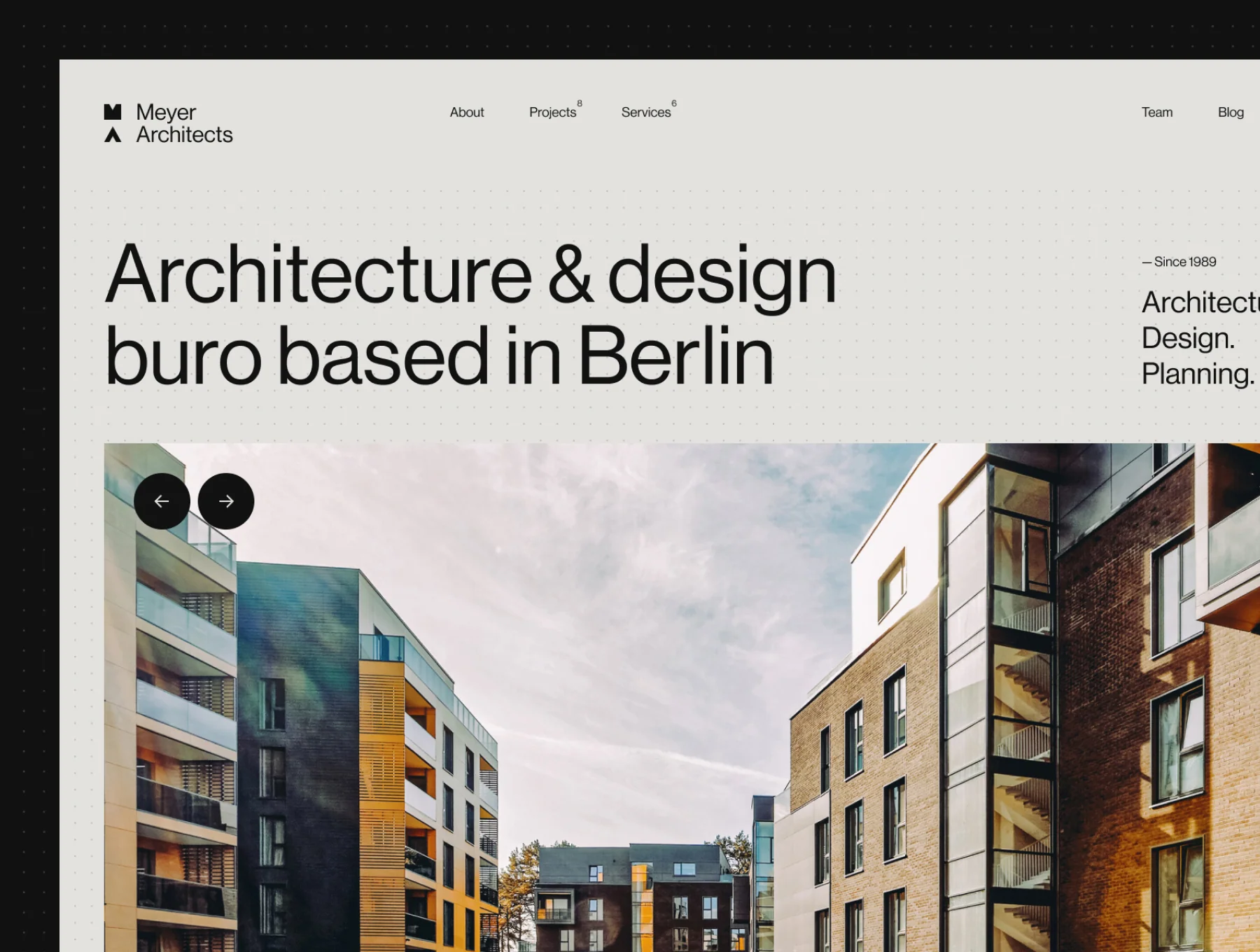 Meyer Architects — Architecture Figma Template 8