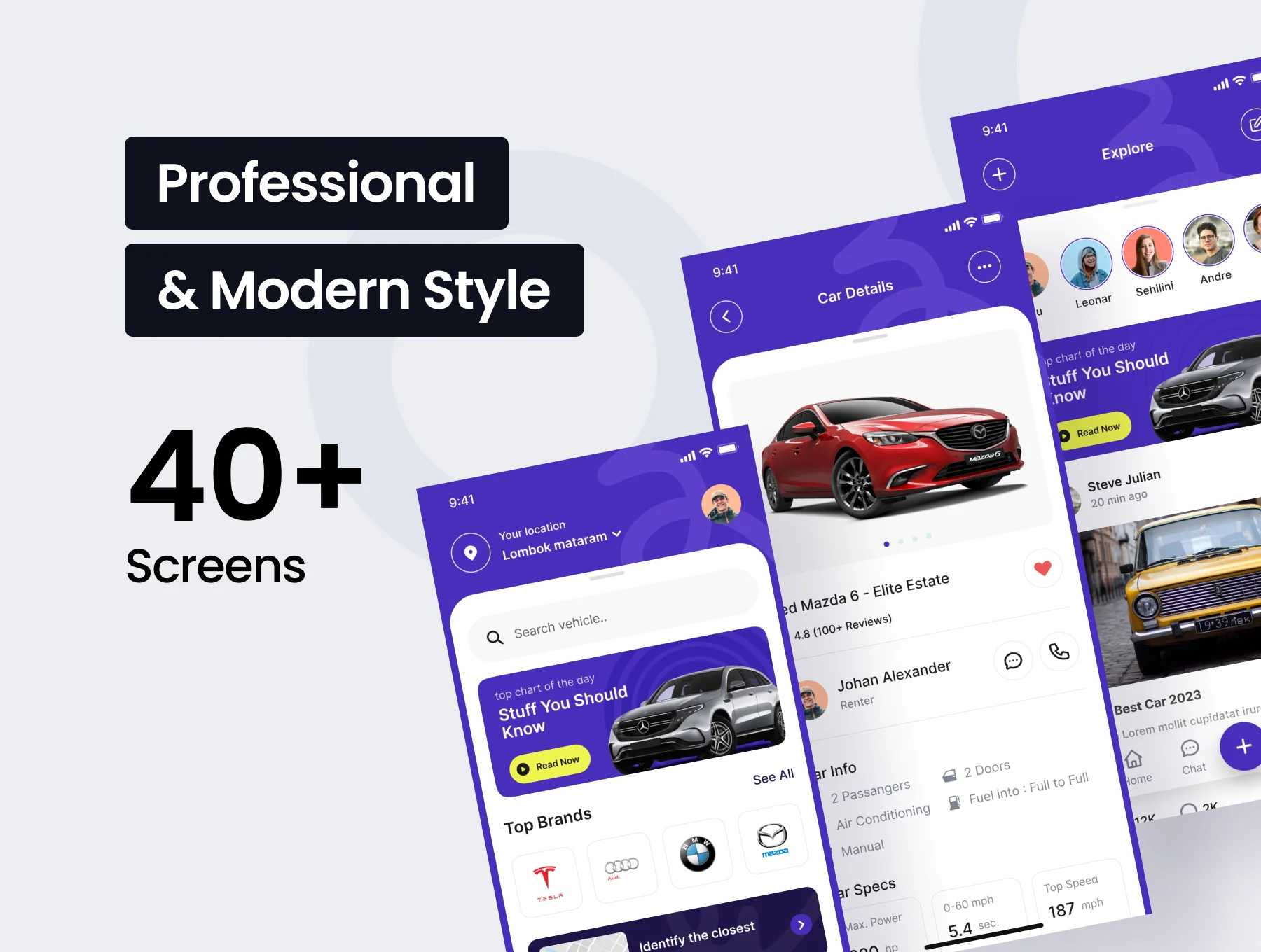 Micar - Car Rental App UI Kit 2