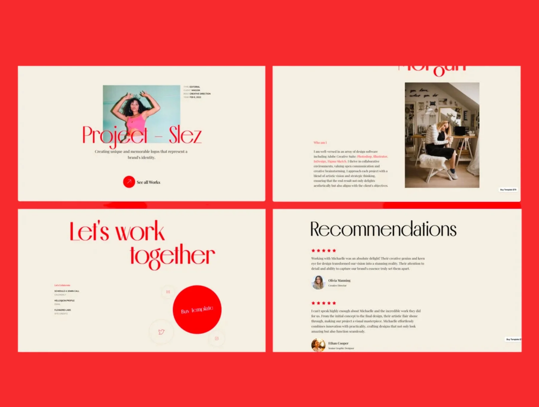 Michelle — Portfolio Template 2