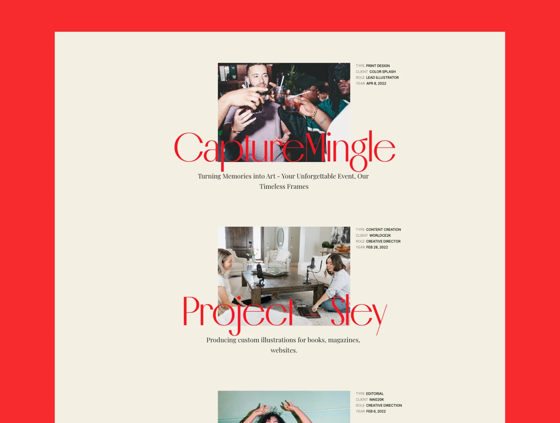 Michelle — Portfolio Template 3