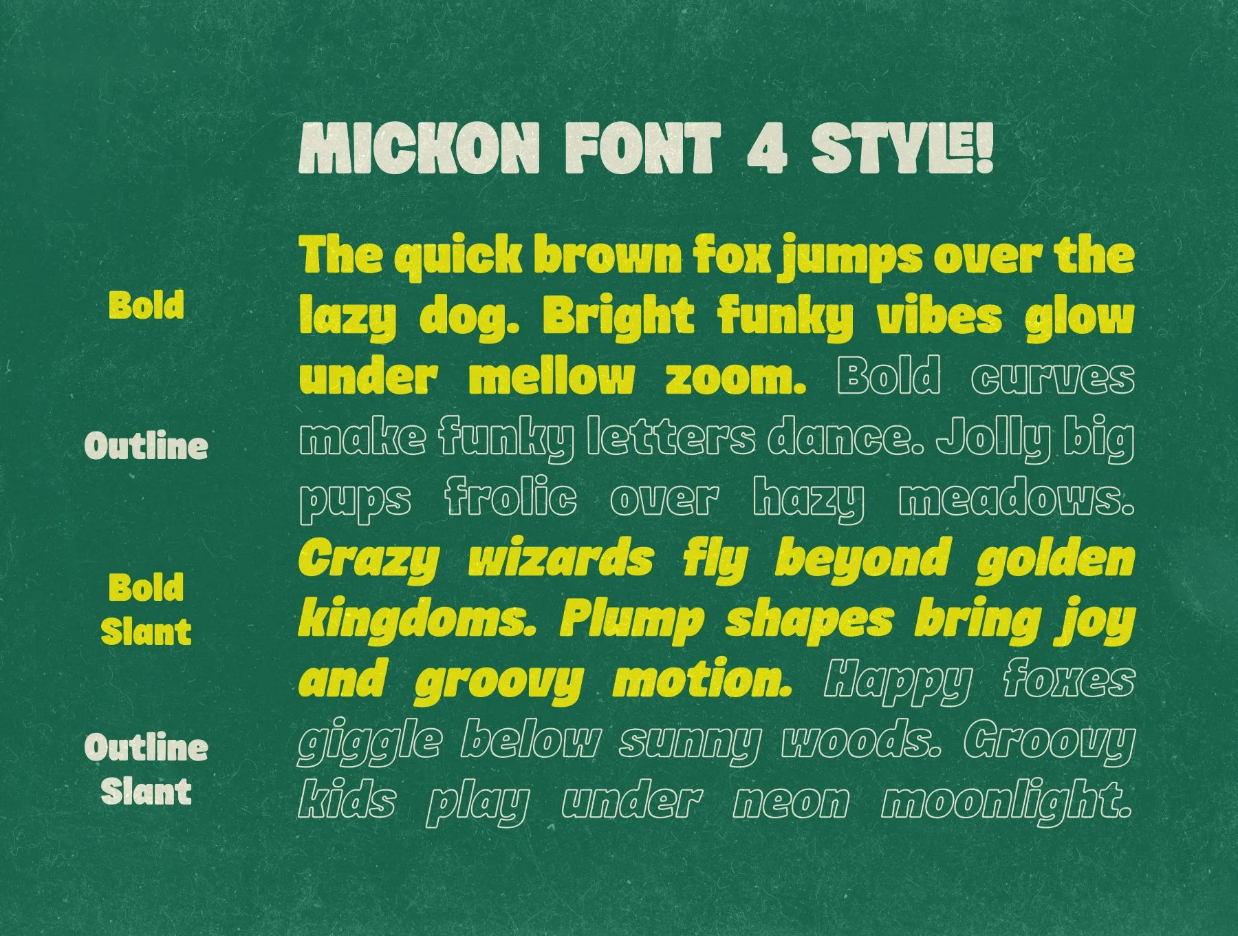 Mickon Font Family 4