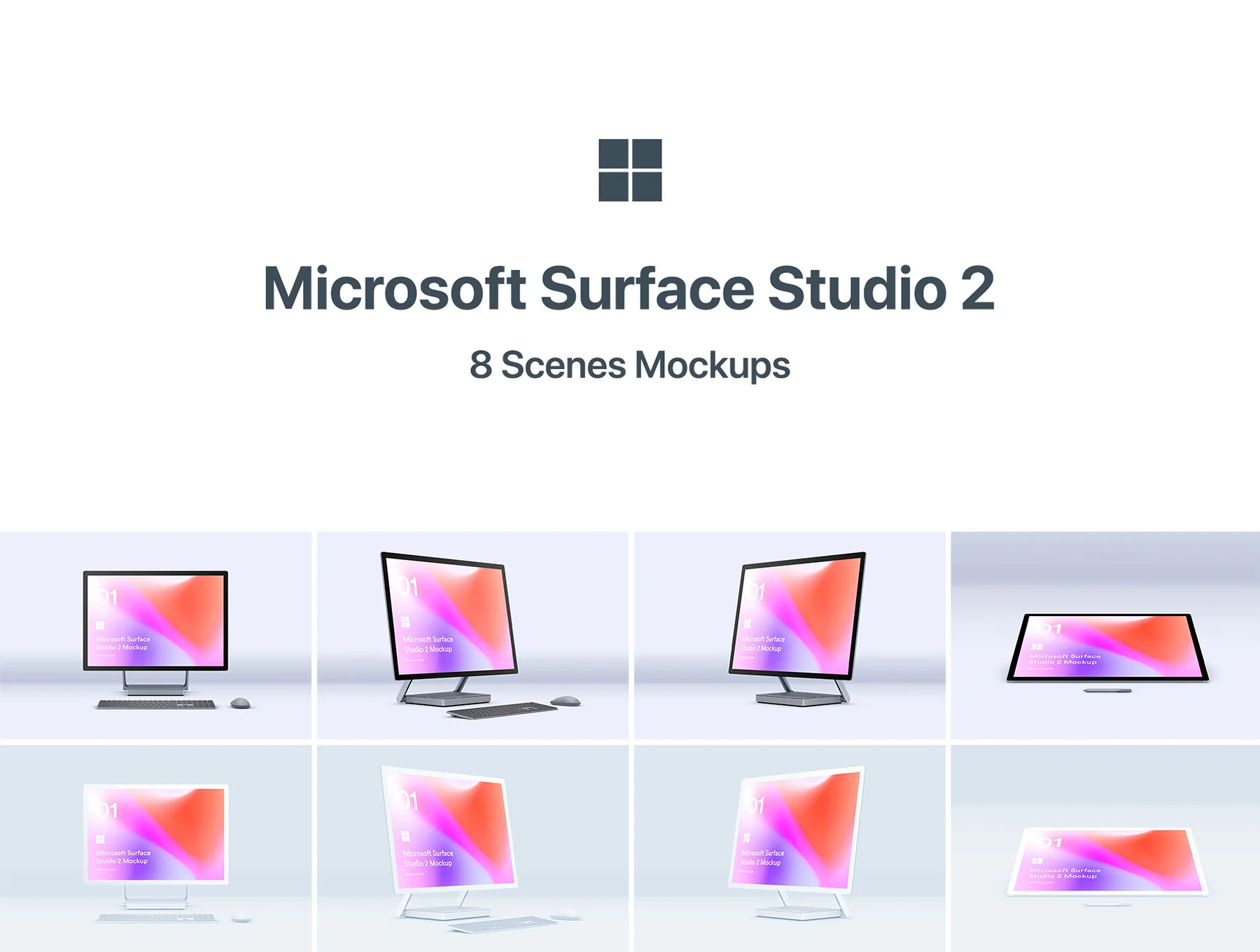 Microsoft Surface Studio 2 - 8 Mockups 9