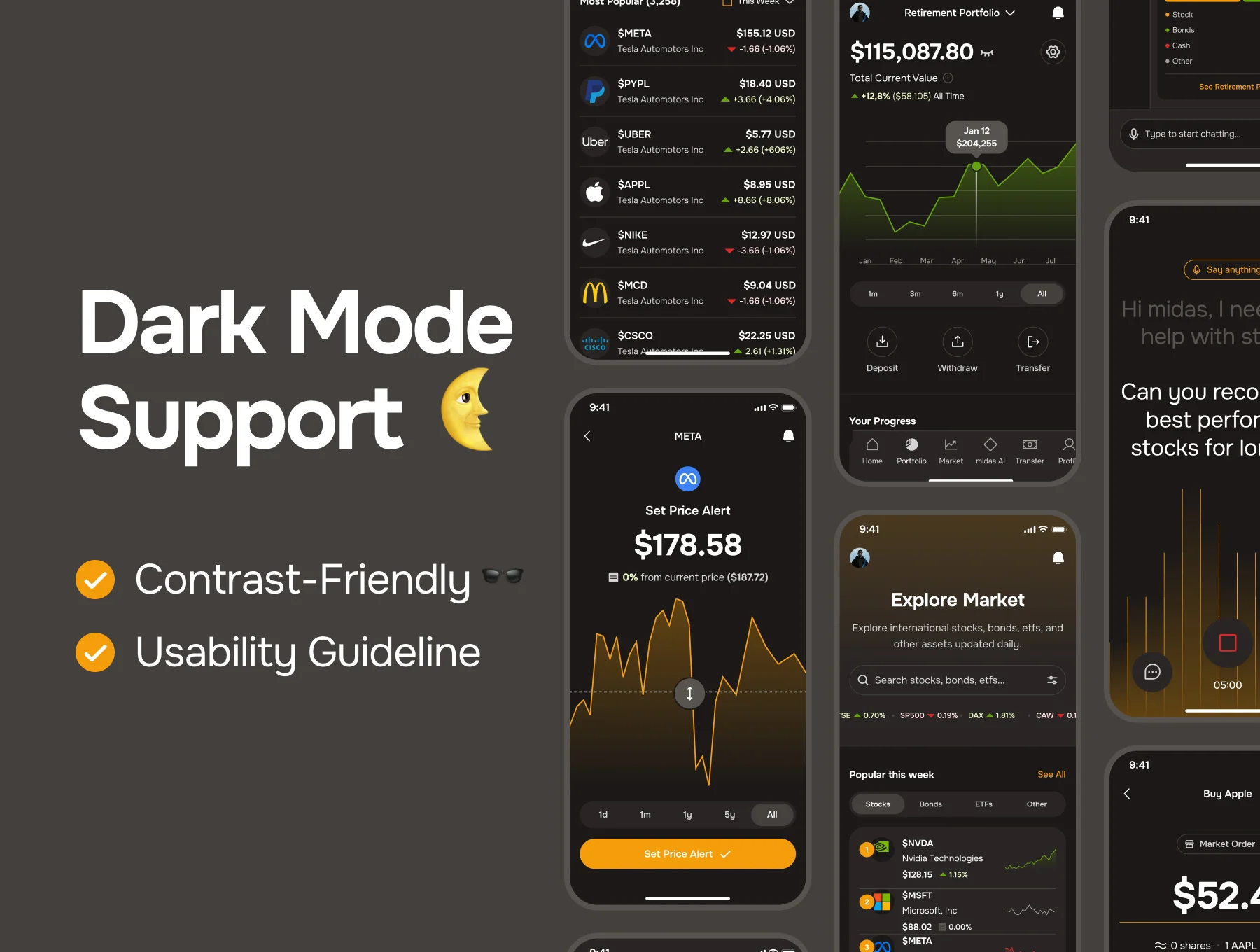 midasmind: AI Investing & Roboadvisor App UI Kit 5