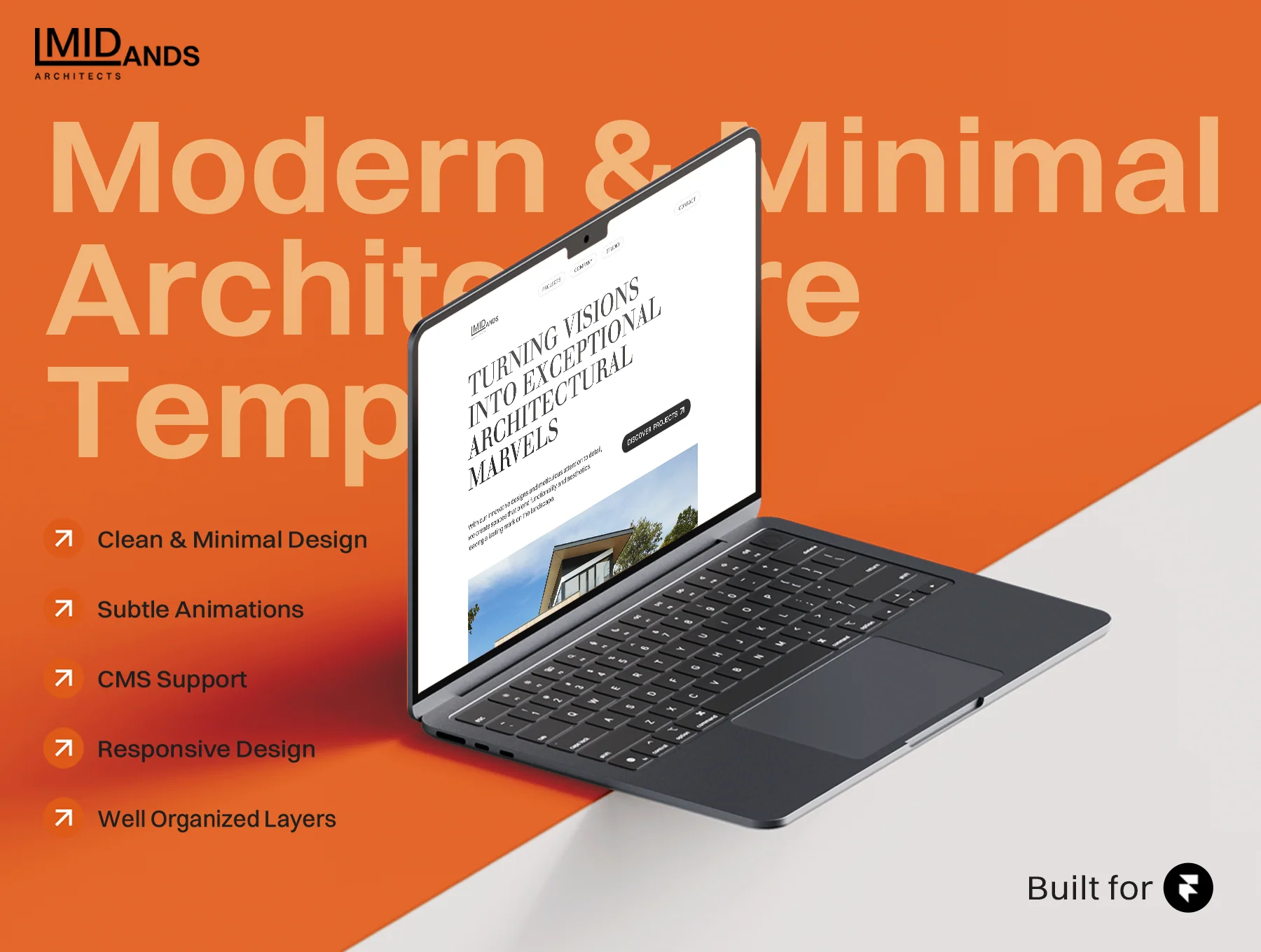 Midlands - Minimal Architecture Framer Template