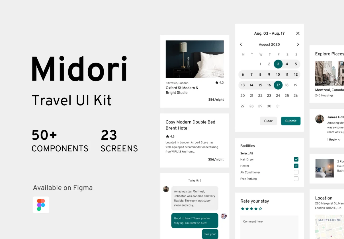 Midori Travel UI Kit