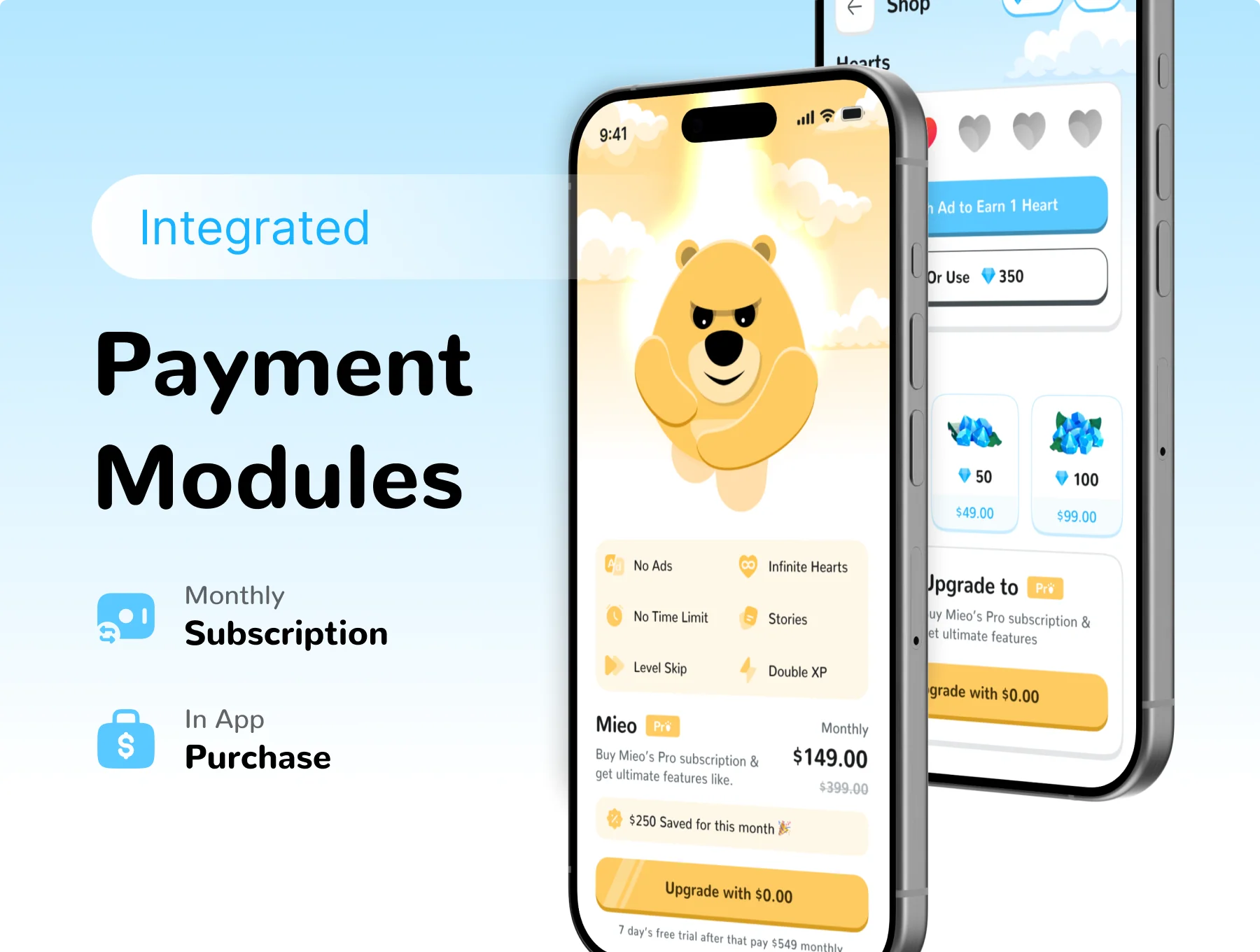 Mieo – Language Learning App UI Kit 4