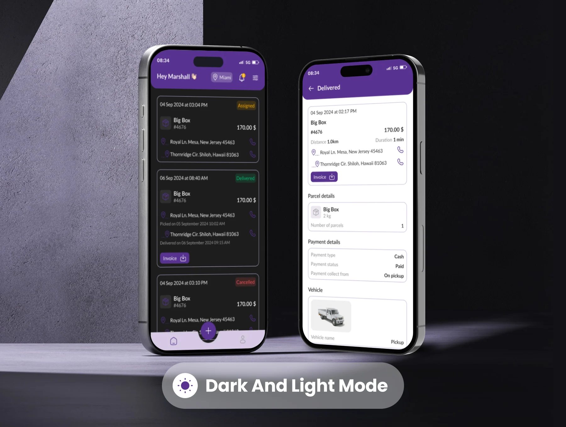 Mighty Delivery - on-demand delivery app UI Kit 9