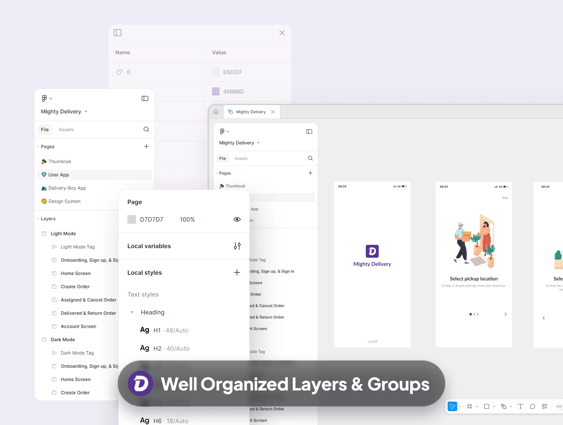 Mighty Delivery - on-demand delivery app UI Kit 4