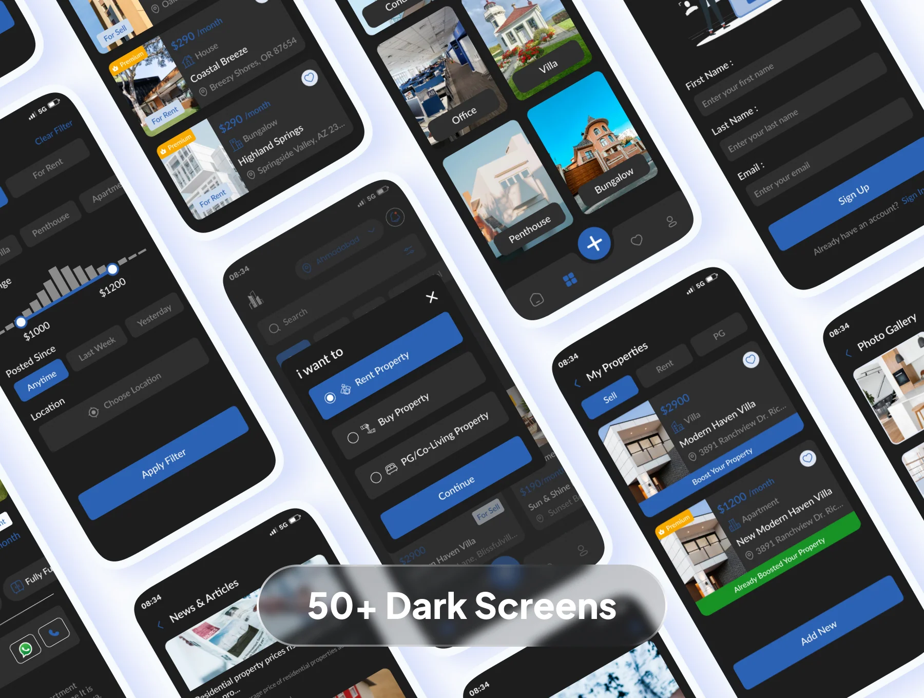 Mighty eProperty - Real-estate App UI Kit 6
