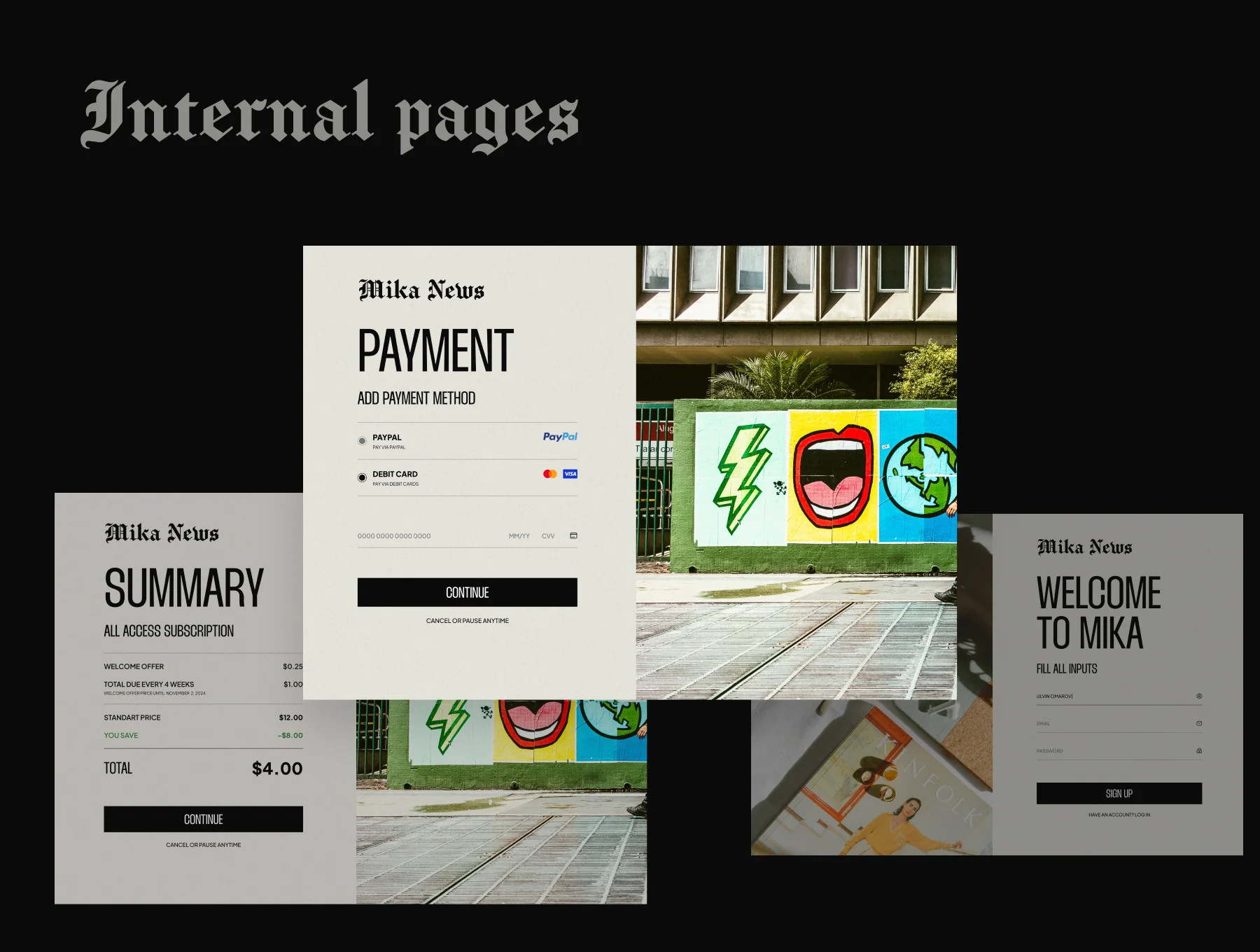 Mika News & Fashion Web & Mobile UI Kits 5