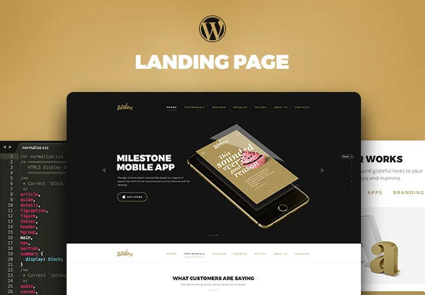 Milestone Landing Page