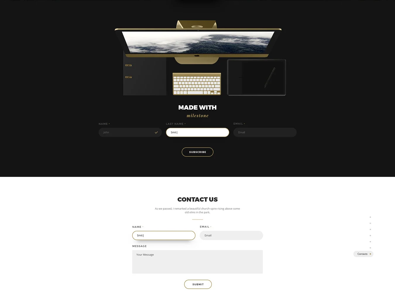 Milestone Landing Page 7