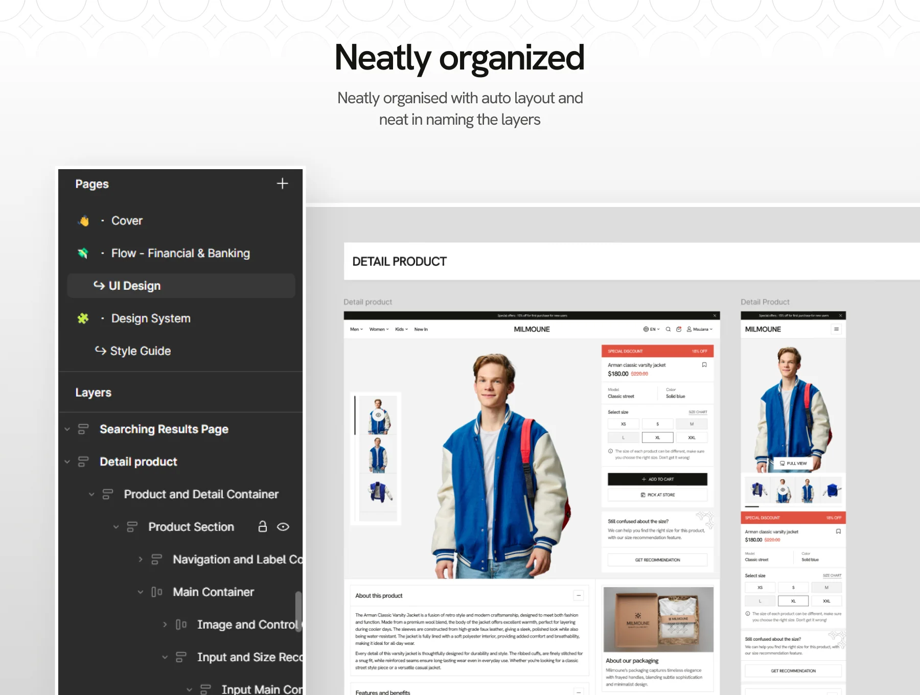 Milmoune - Fashion E-Commerce Web UI Kit 3