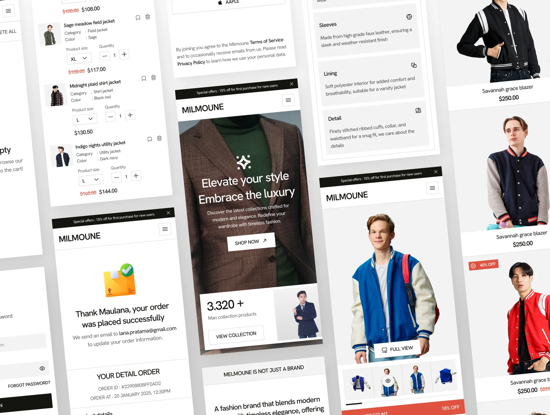 Milmoune - Fashion E-Commerce Web UI Kit 7