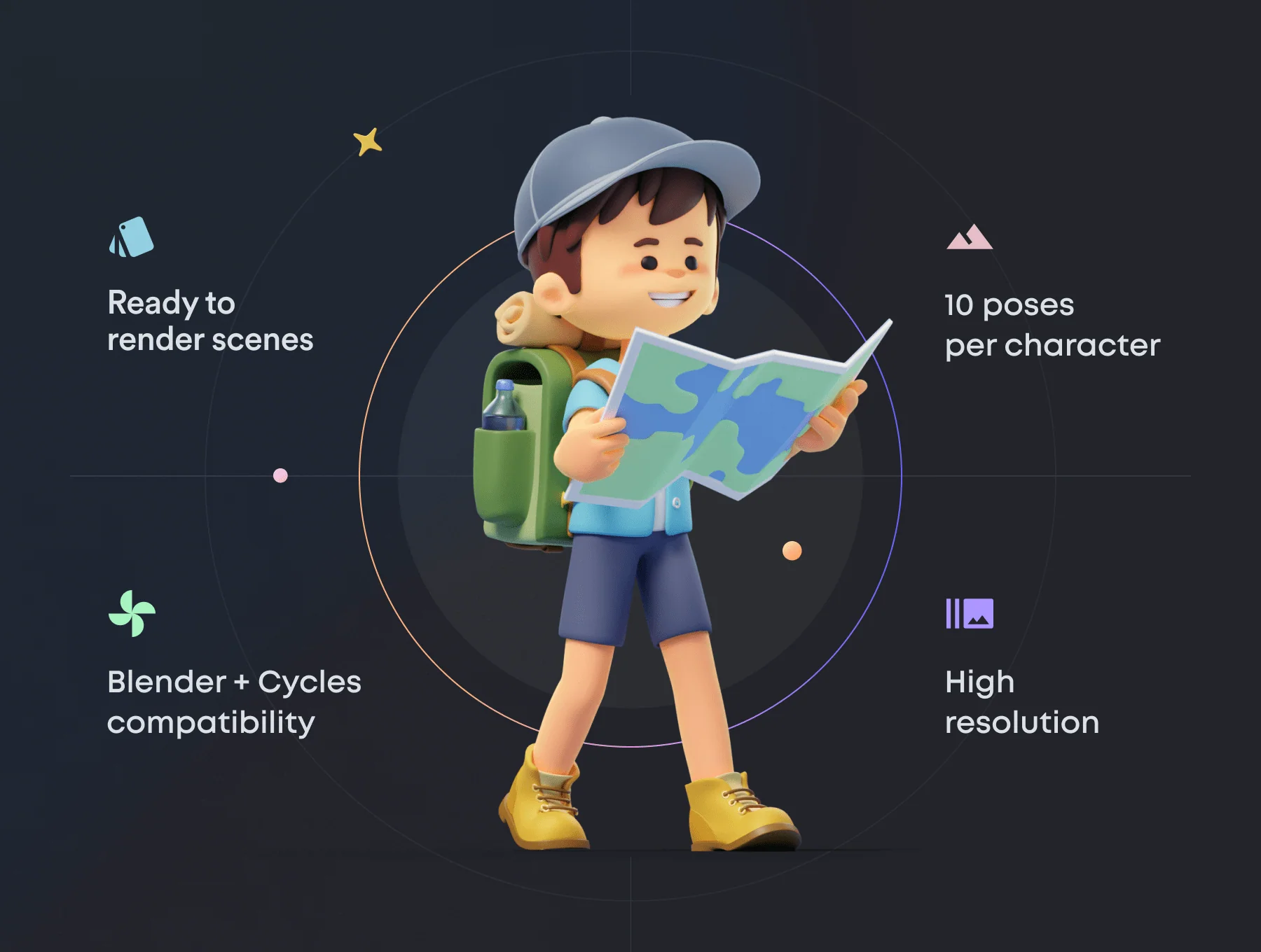 Milo & Thea: 3D Illustration Sports Pack 2