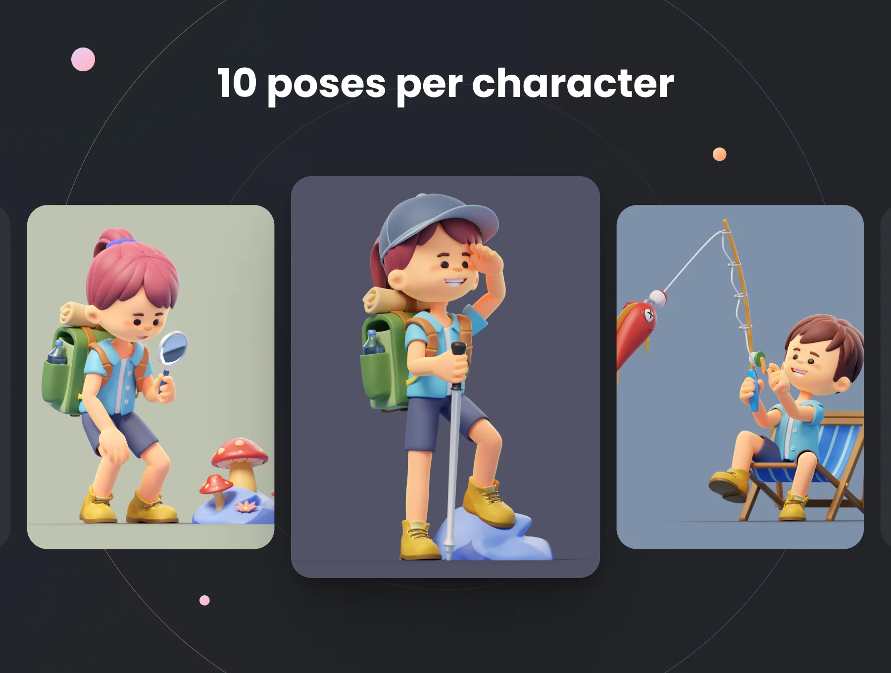 Milo & Thea: 3D Illustration Sports Pack 3
