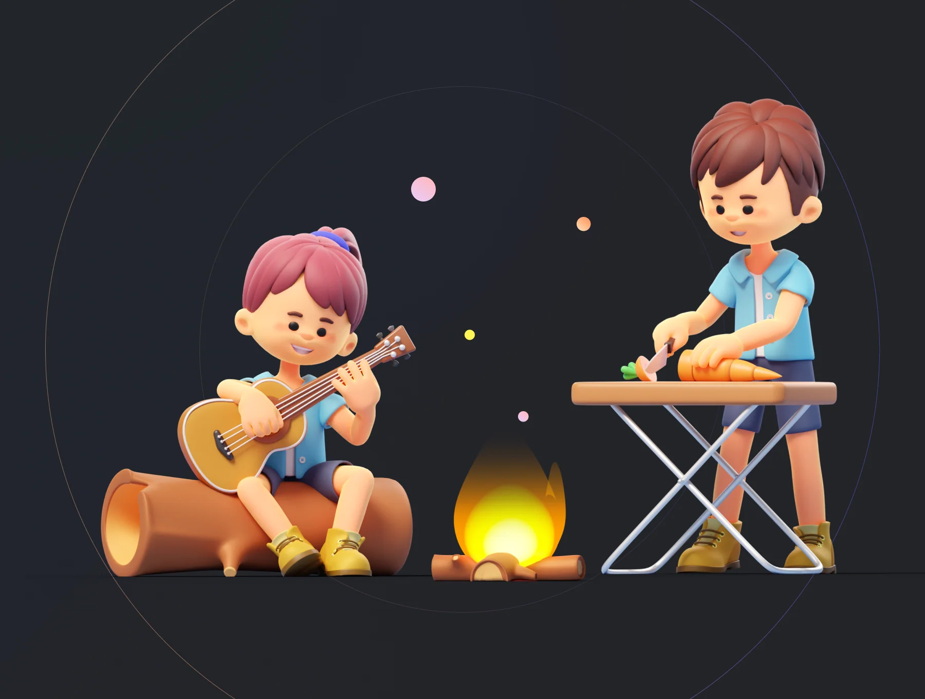 Milo & Thea: 3D Illustration Sports Pack 4