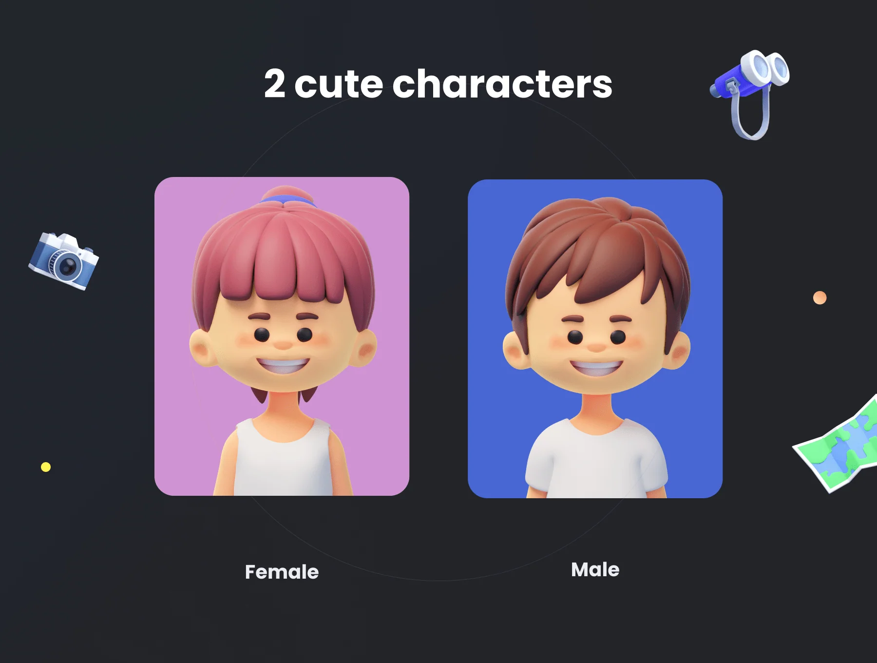 Milo & Thea: 3D Illustration Sports Pack 5