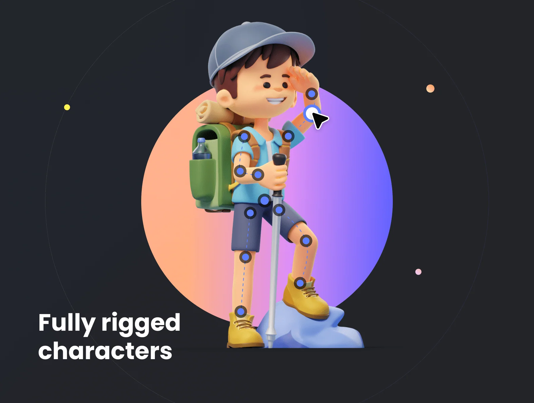 Milo & Thea: 3D Illustration Travel Pack 8