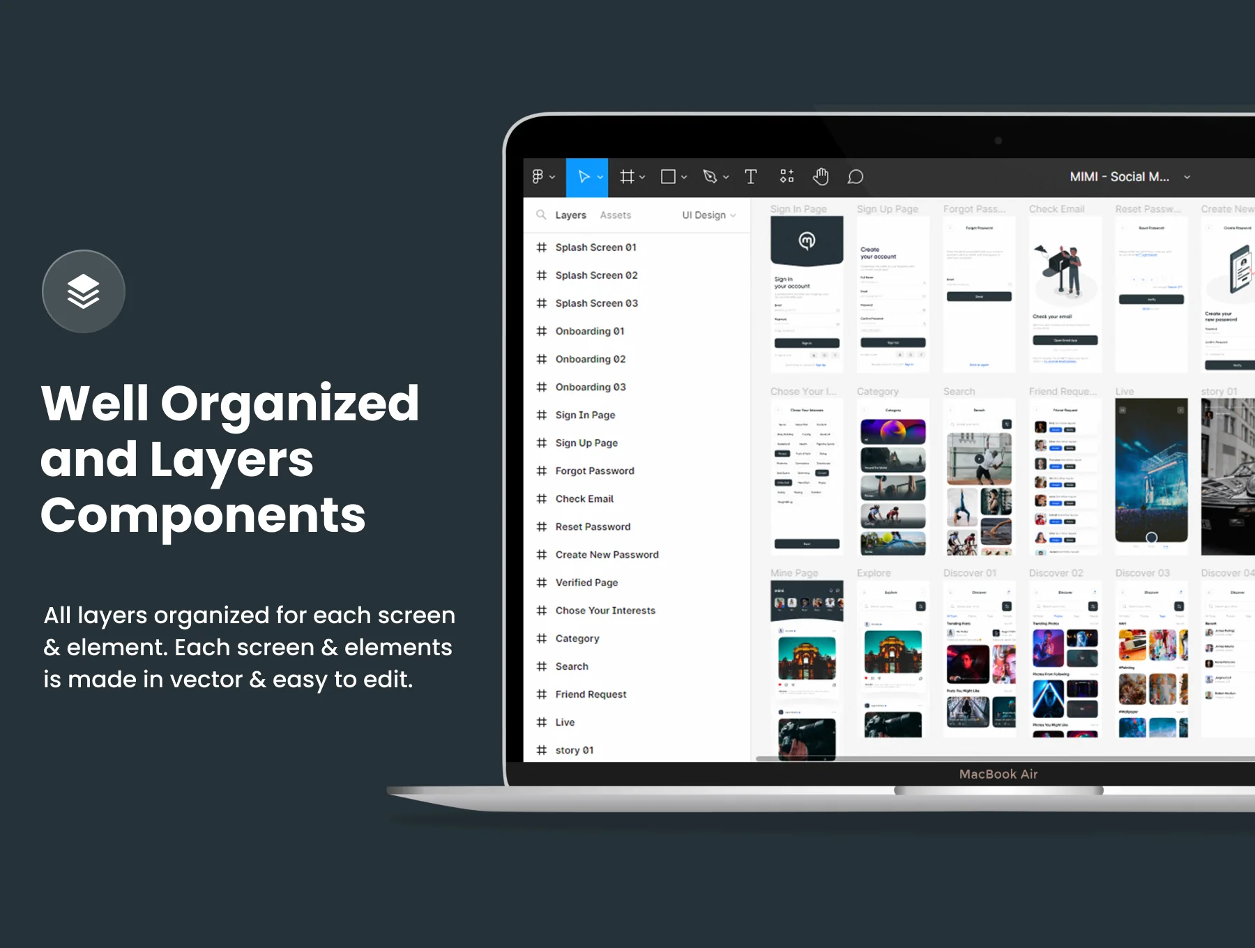 MIMI - Social Media App UI Kit 4