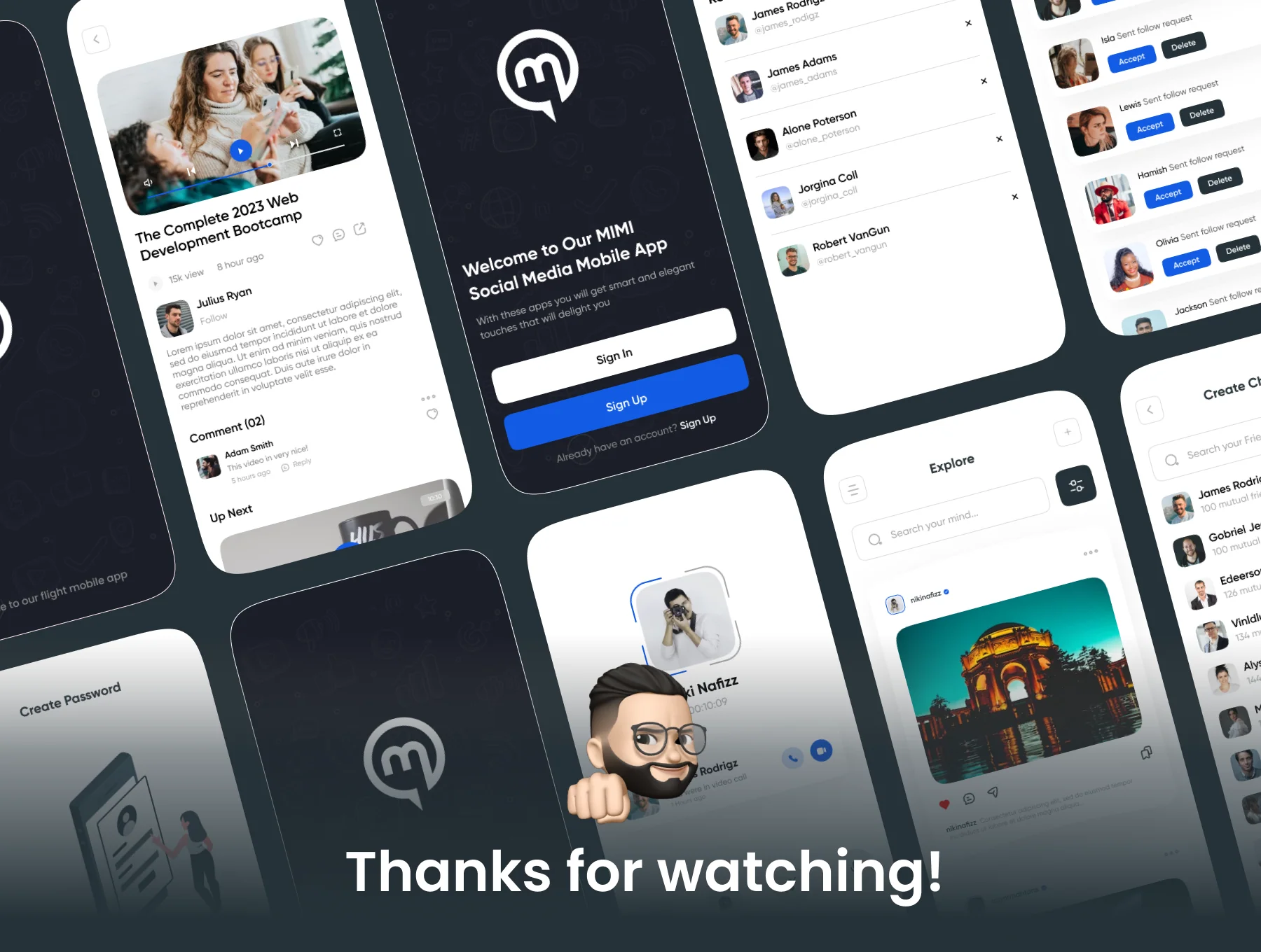MIMI - Social Media App UI Kit 8
