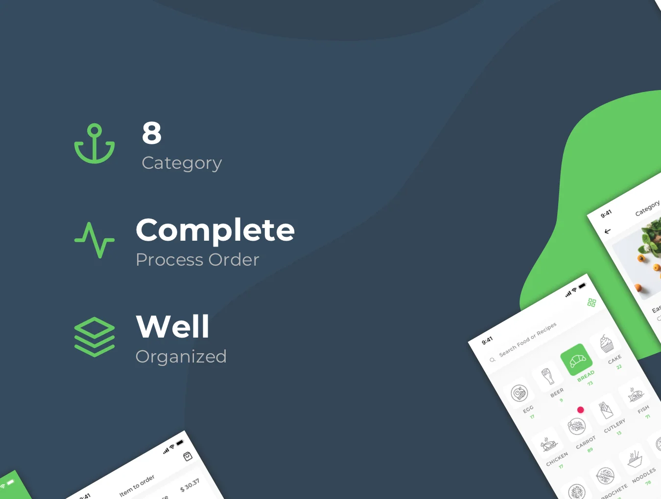 MIMO. Food App UI Kit 3