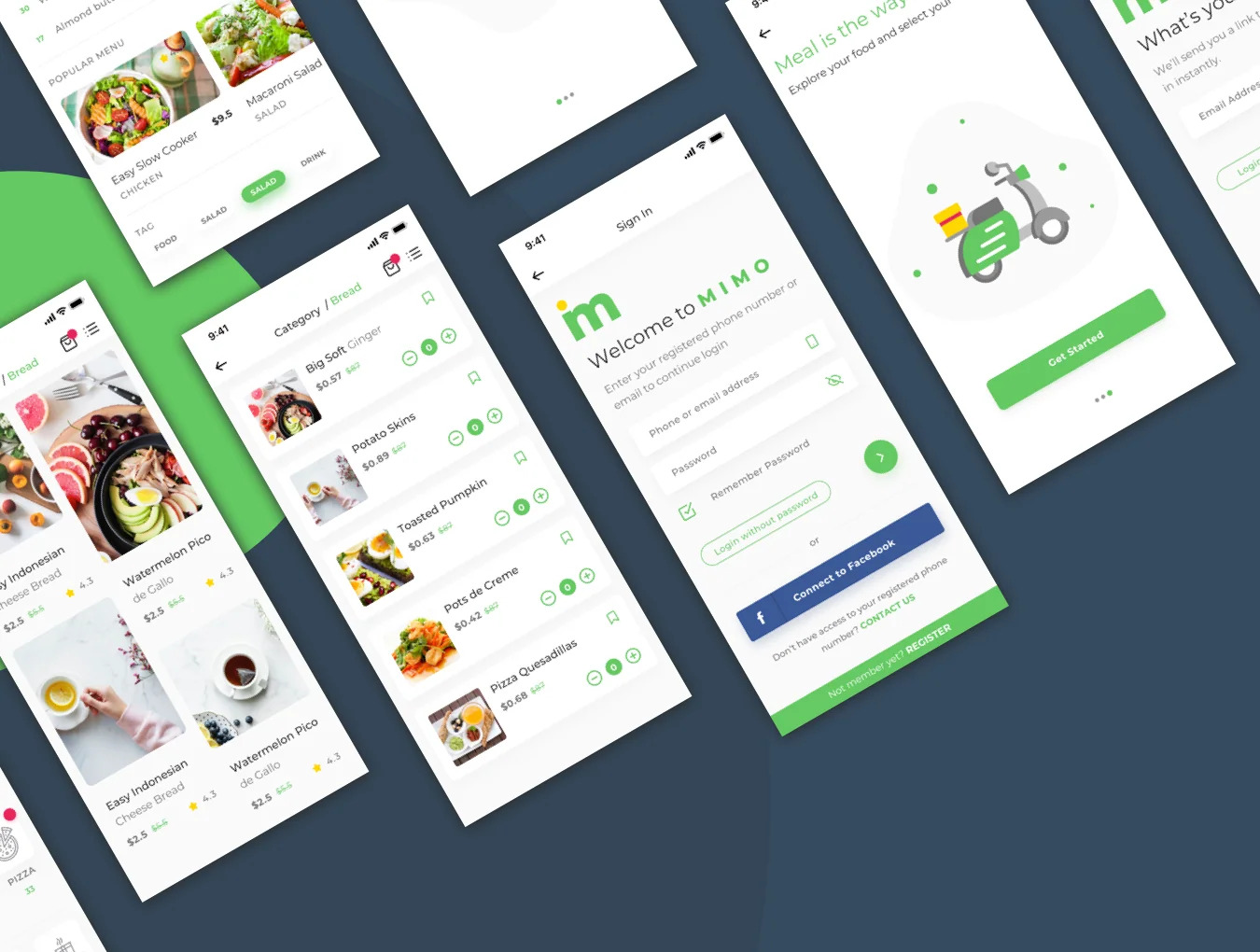 MIMO. Food App UI Kit 4