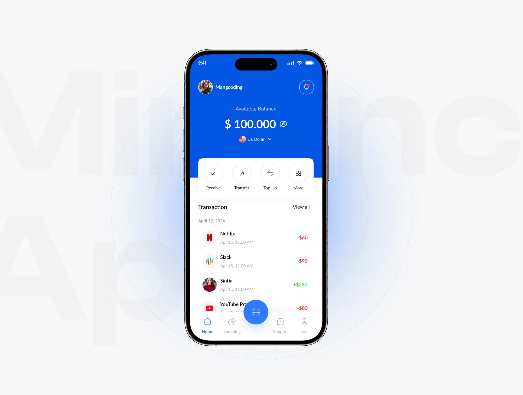 Fintech app - Minance App - Finance & Bank Management App Mobile UI Kit 3