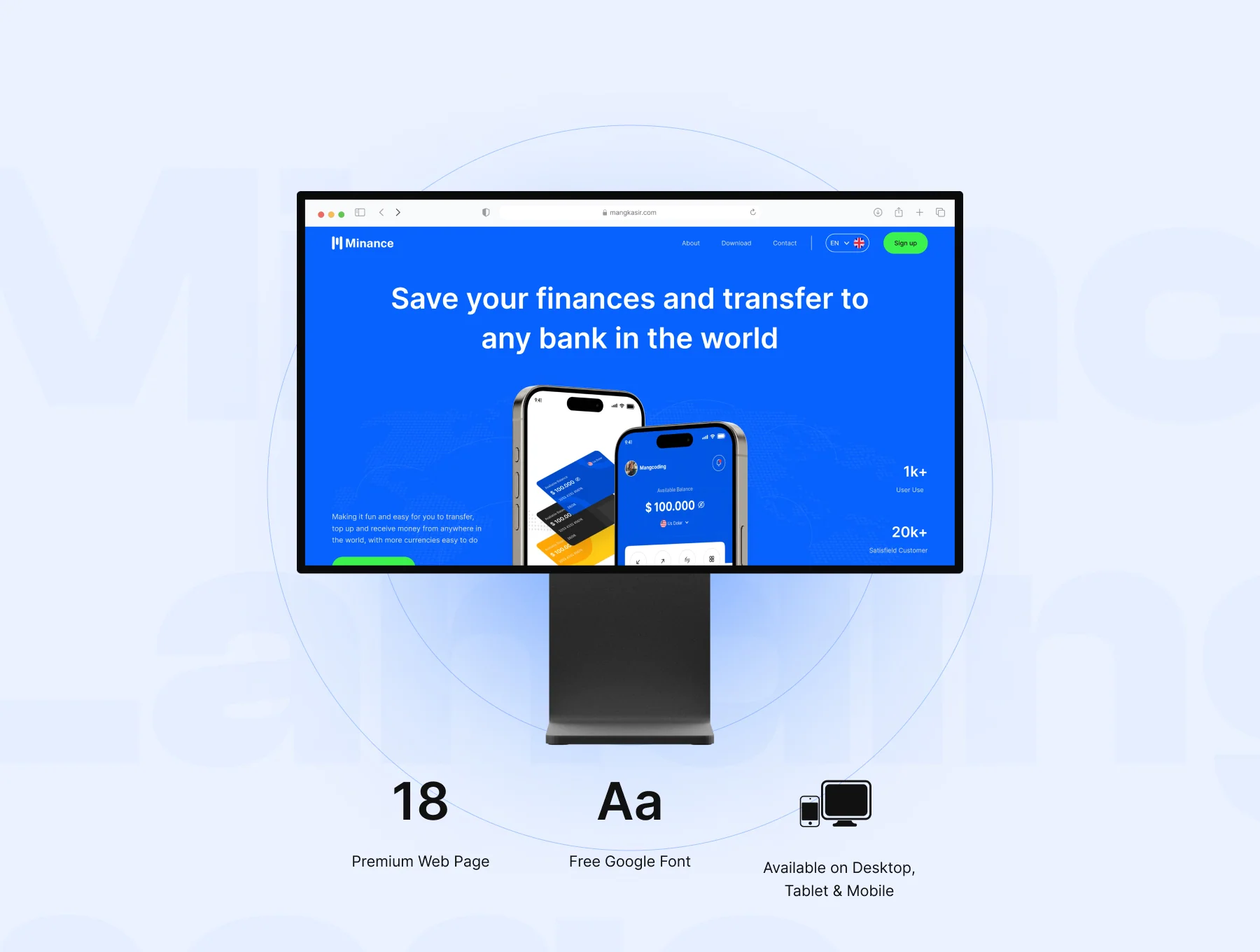 Minance Landing Page 3