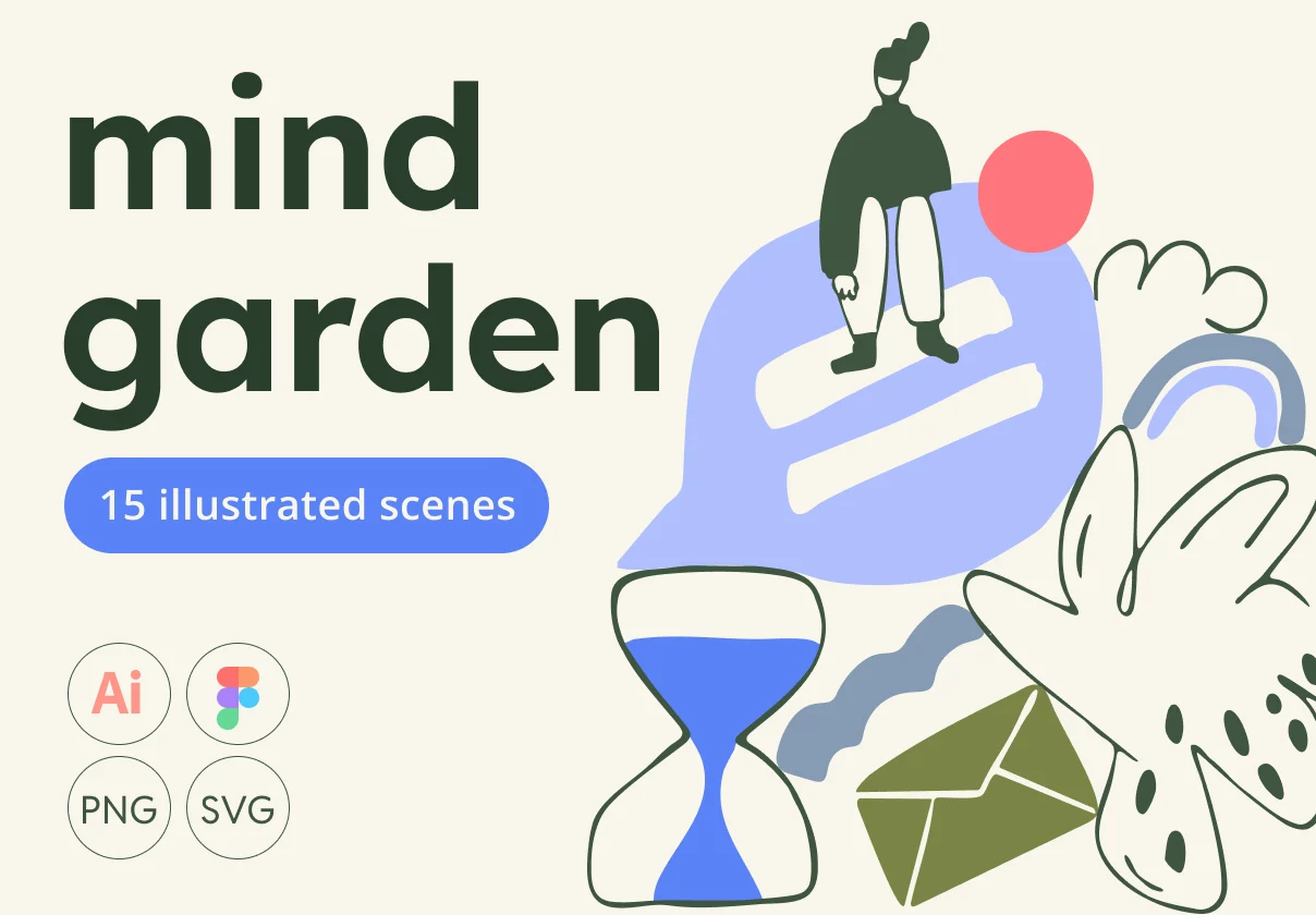 Mind Garden - Mental Health Illustrations