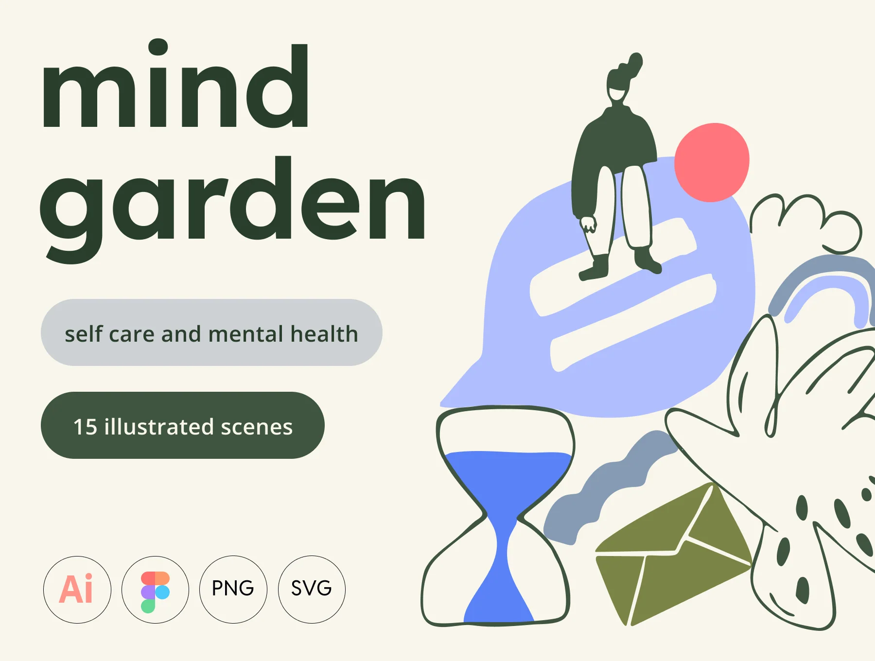 Mind Garden - Mental Health Illustrations