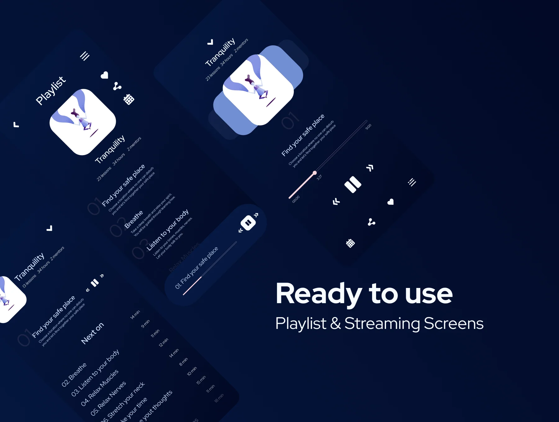 Mindfulness App UI Kit 3