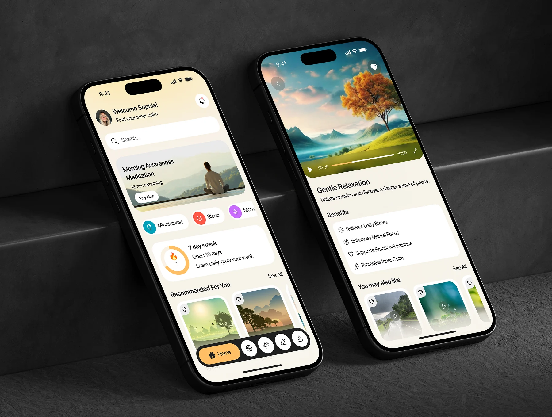 Mindlly AI Meditation App  UI Kit 7