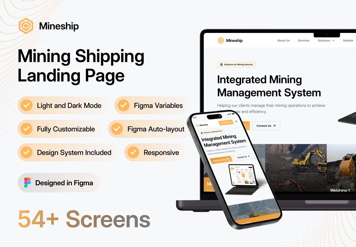 Mineship - Shipping Web Templates UI Kit