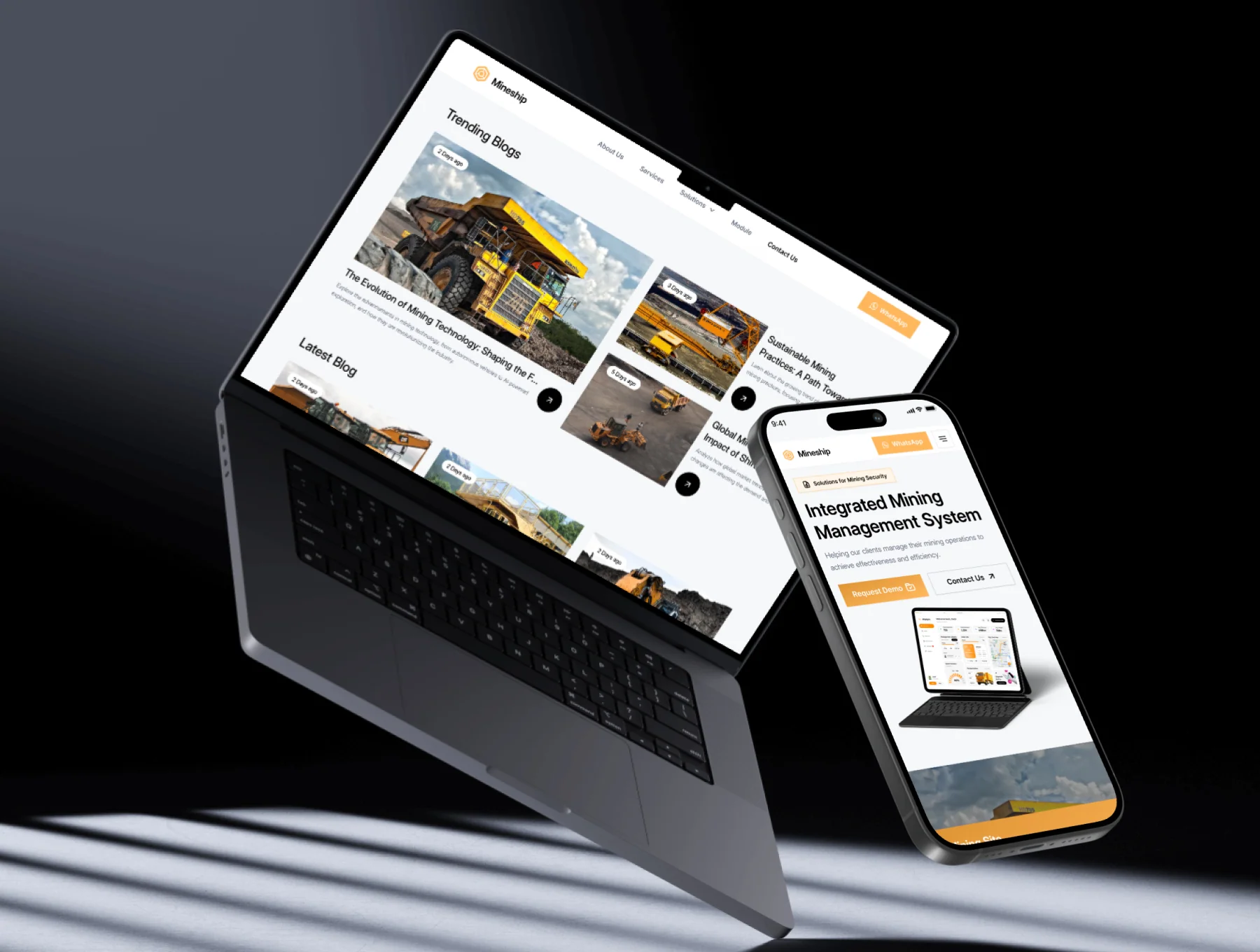 Mineship - Shipping Web Templates UI Kit 6