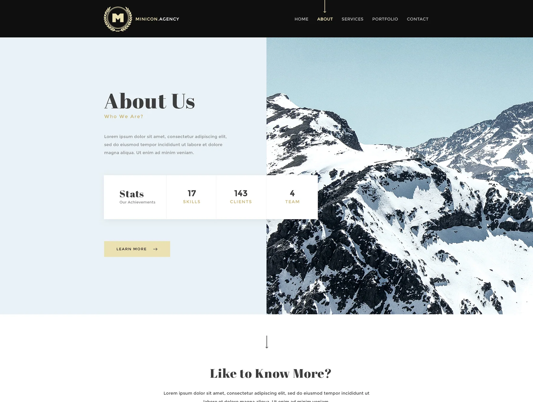 Minicon - Minimal HTMl and PSD Template 5