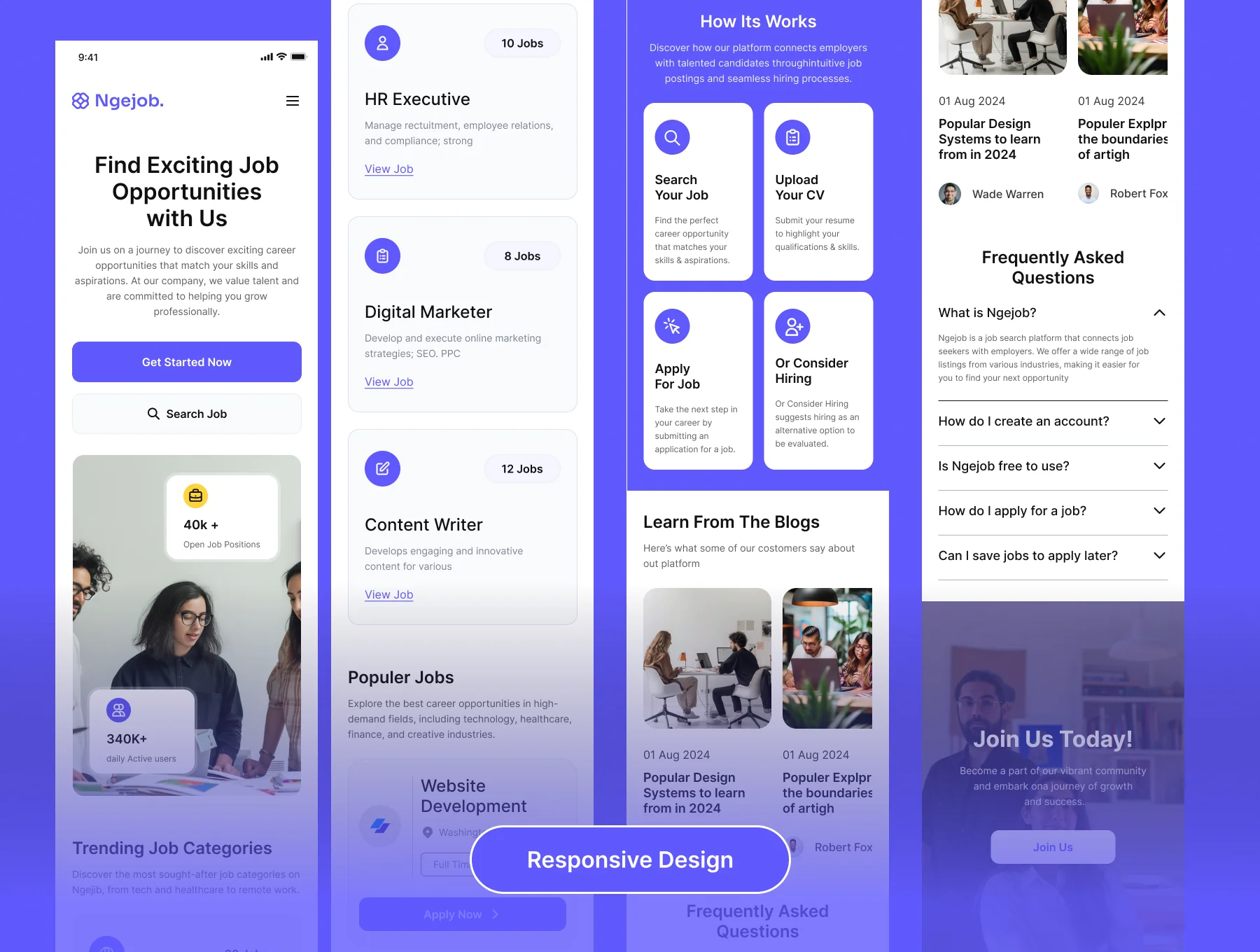 Minimal - Jobs Finder Website UI Kit 6