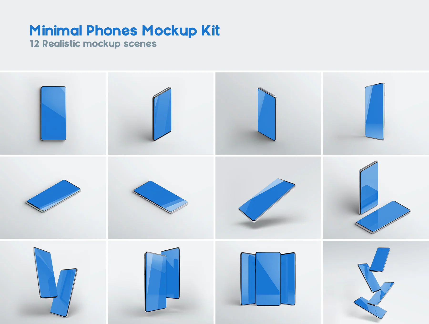 Minimal Phones Mockup Kit 7