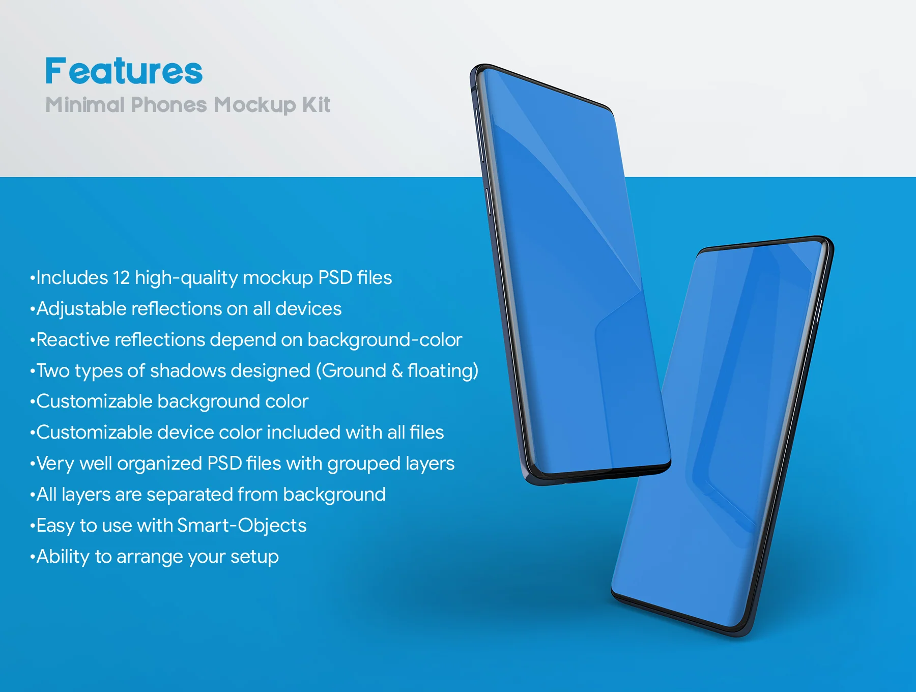 Minimal Phones Mockup Kit 8