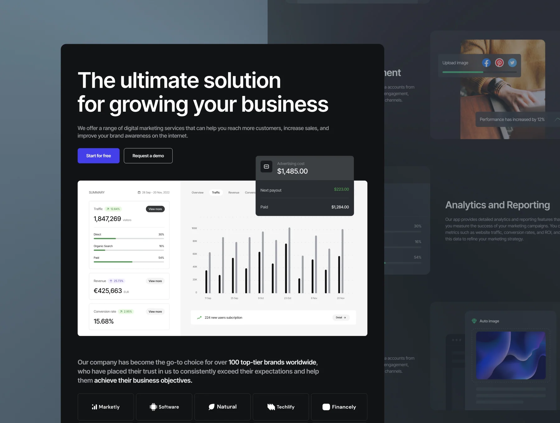 Minimal SaaS Templates on Framer - Squareex