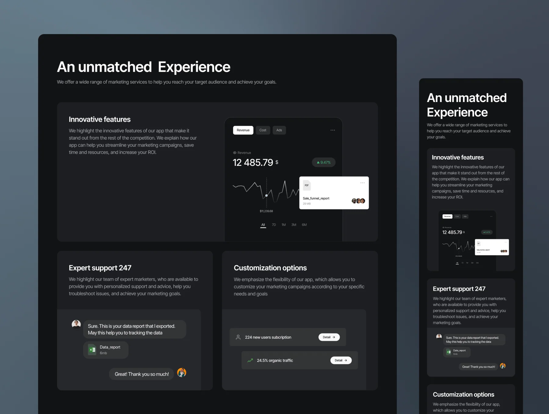 Minimal SaaS Templates on Framer - Squareex 5