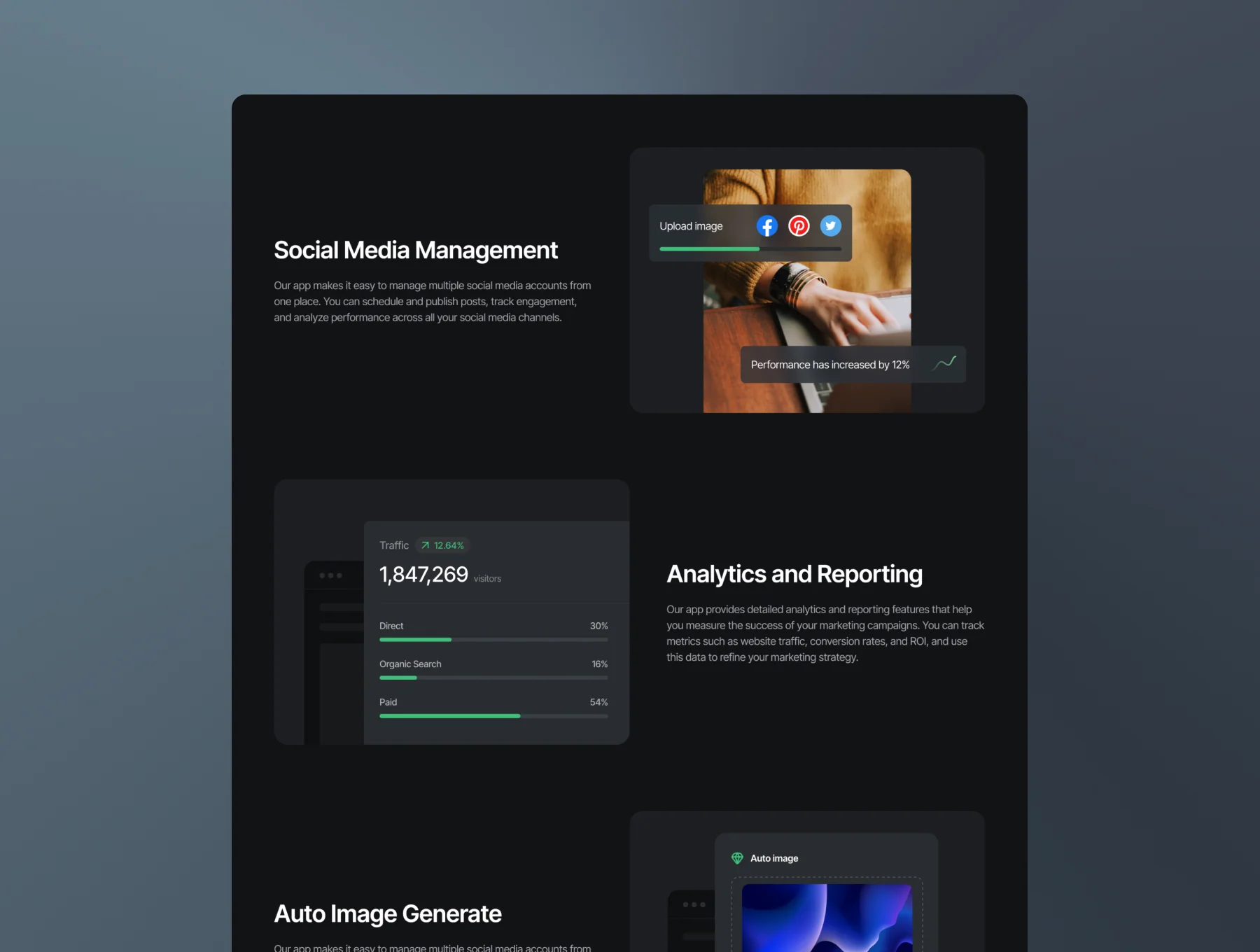 Minimal SaaS Templates on Framer - Squareex 6