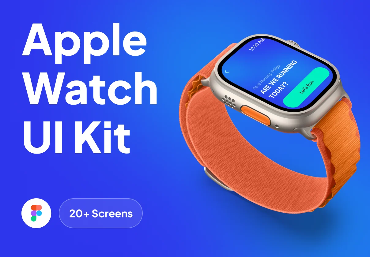 Minimalist Apple Watch UI Kit