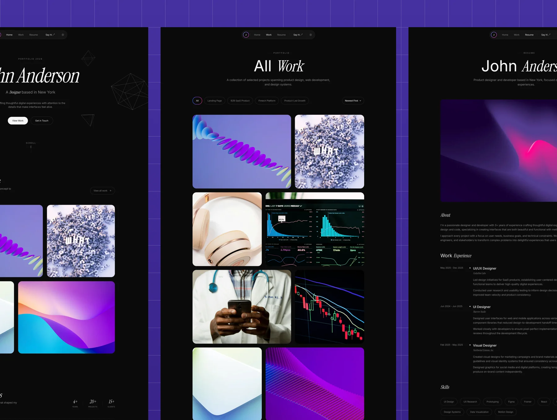 Personal Portfolio Template - Modern Next.js & Framer Motion 3