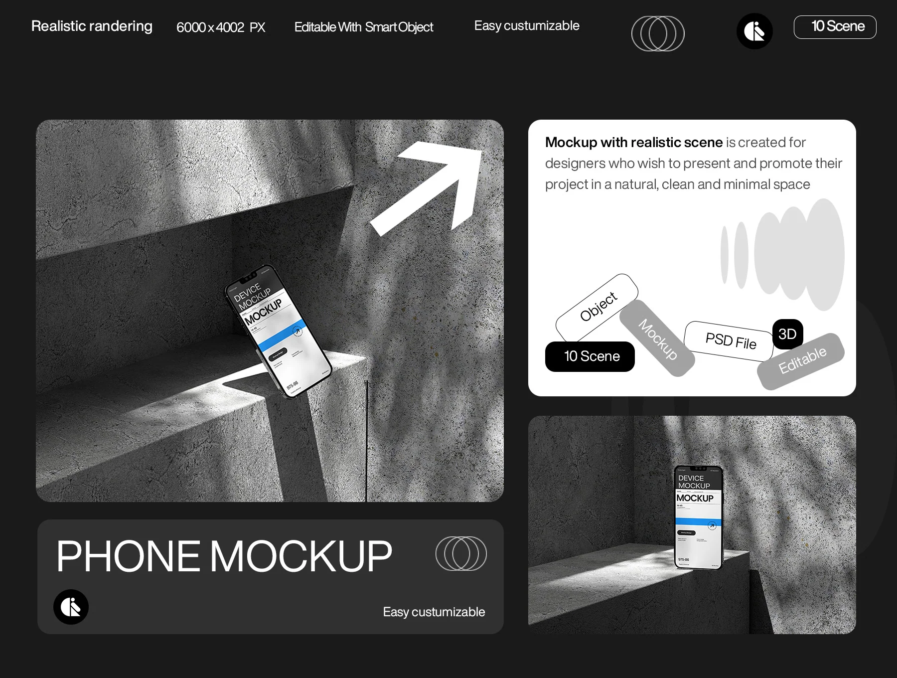 Minimalist Smartphone Mockup 6