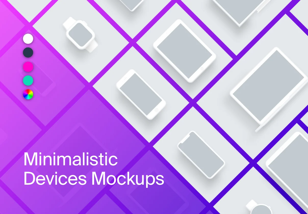 Minimalistic Devices Mockups