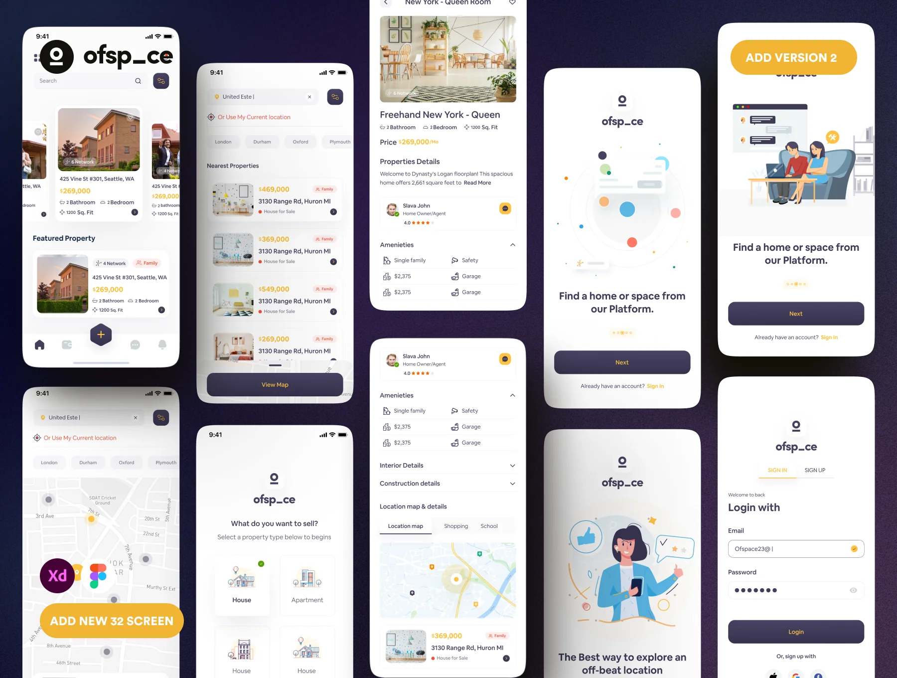Minimo | Real Estate App UI Kit (updated) 2