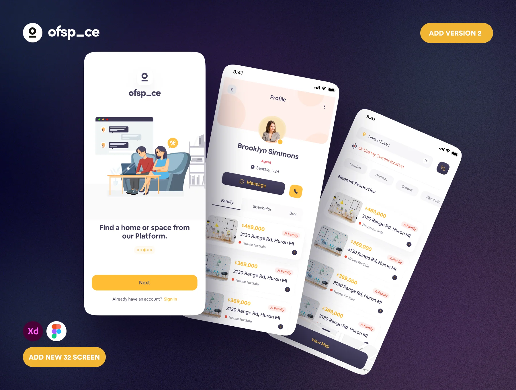 Minimo | Real Estate App UI Kit (updated) 3