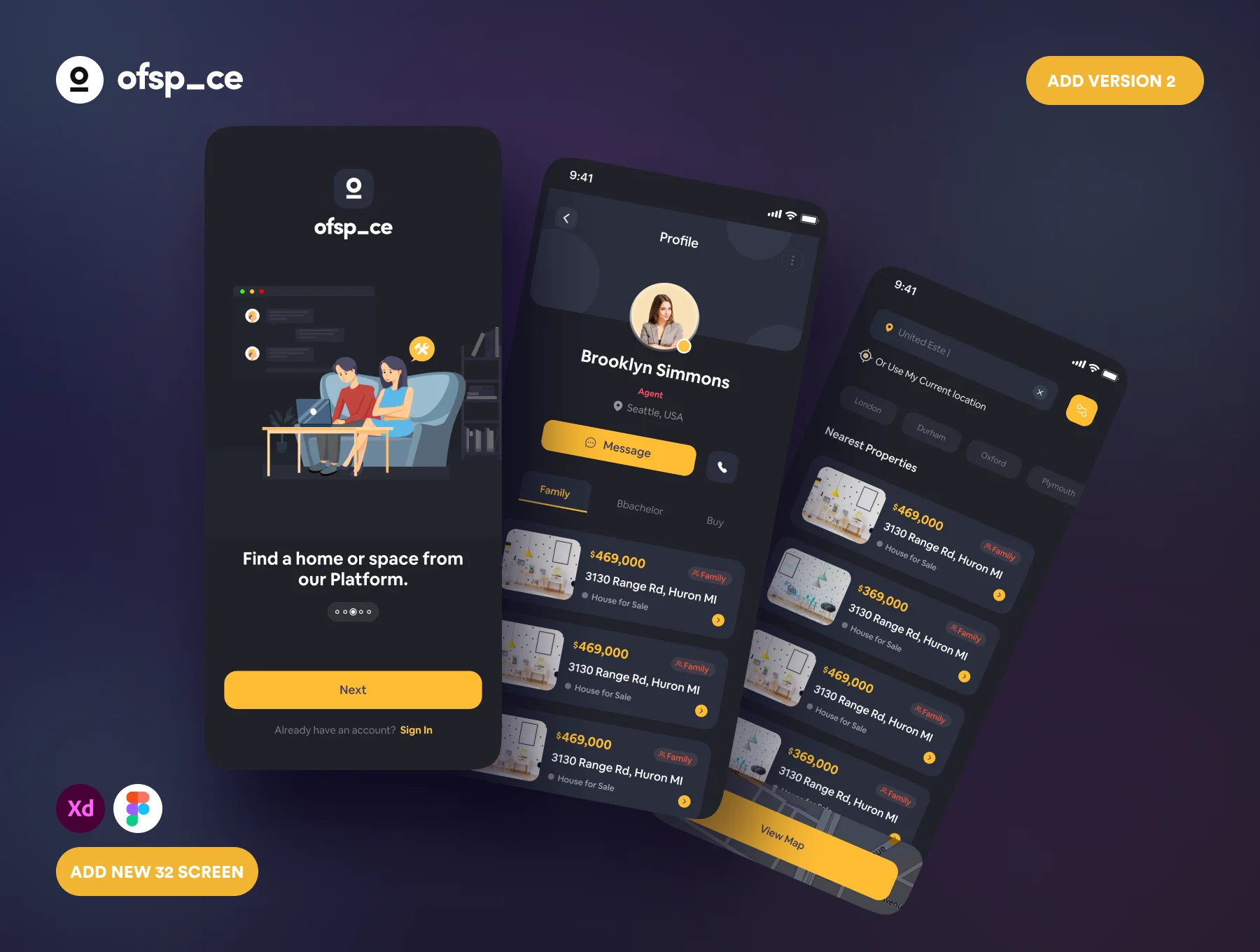 Minimo | Real Estate App UI Kit (updated) 7
