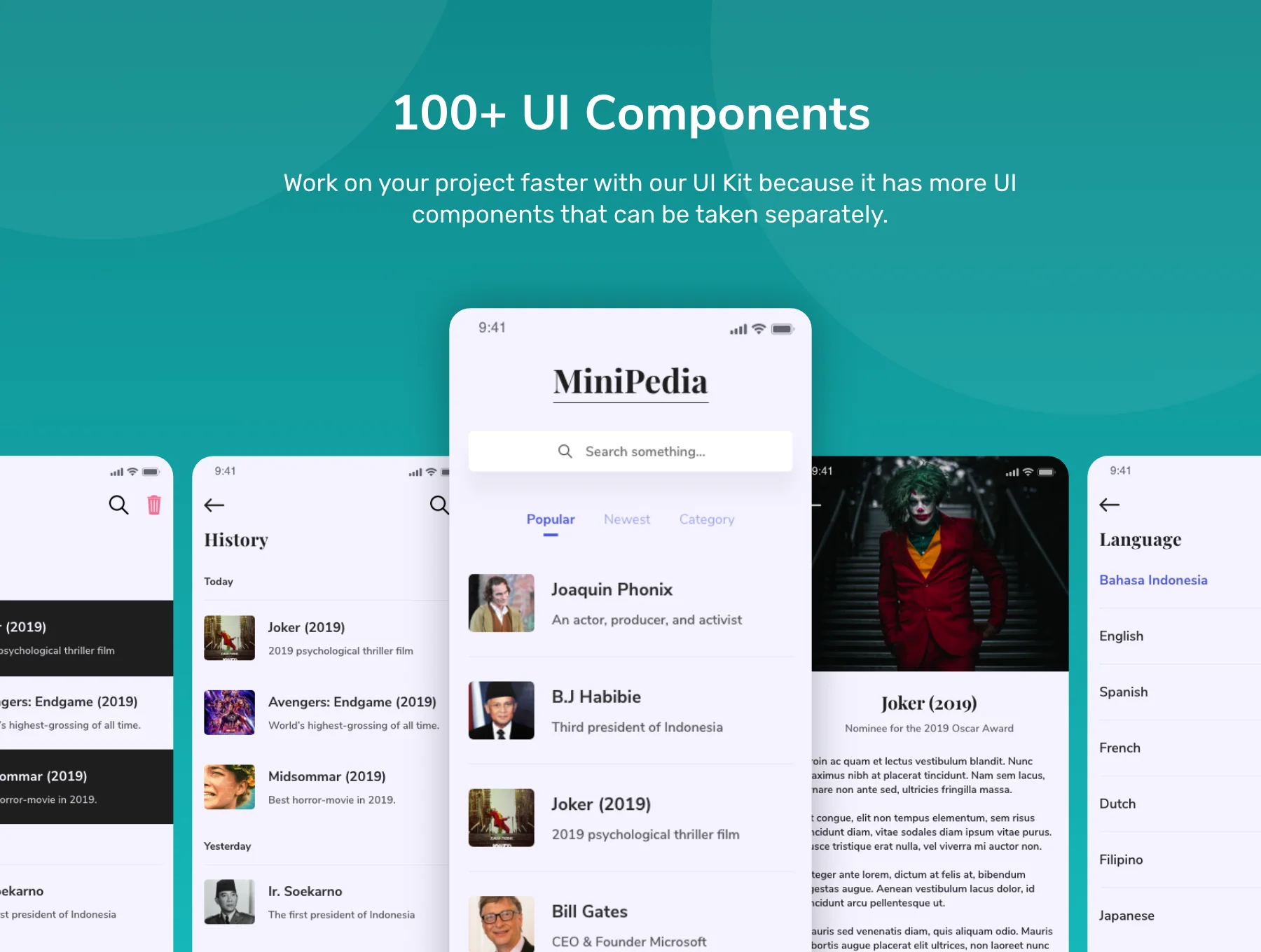 MiniPedia | Encyclopedia UI Kit 3